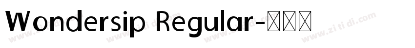 Wondersip Regular字体转换
